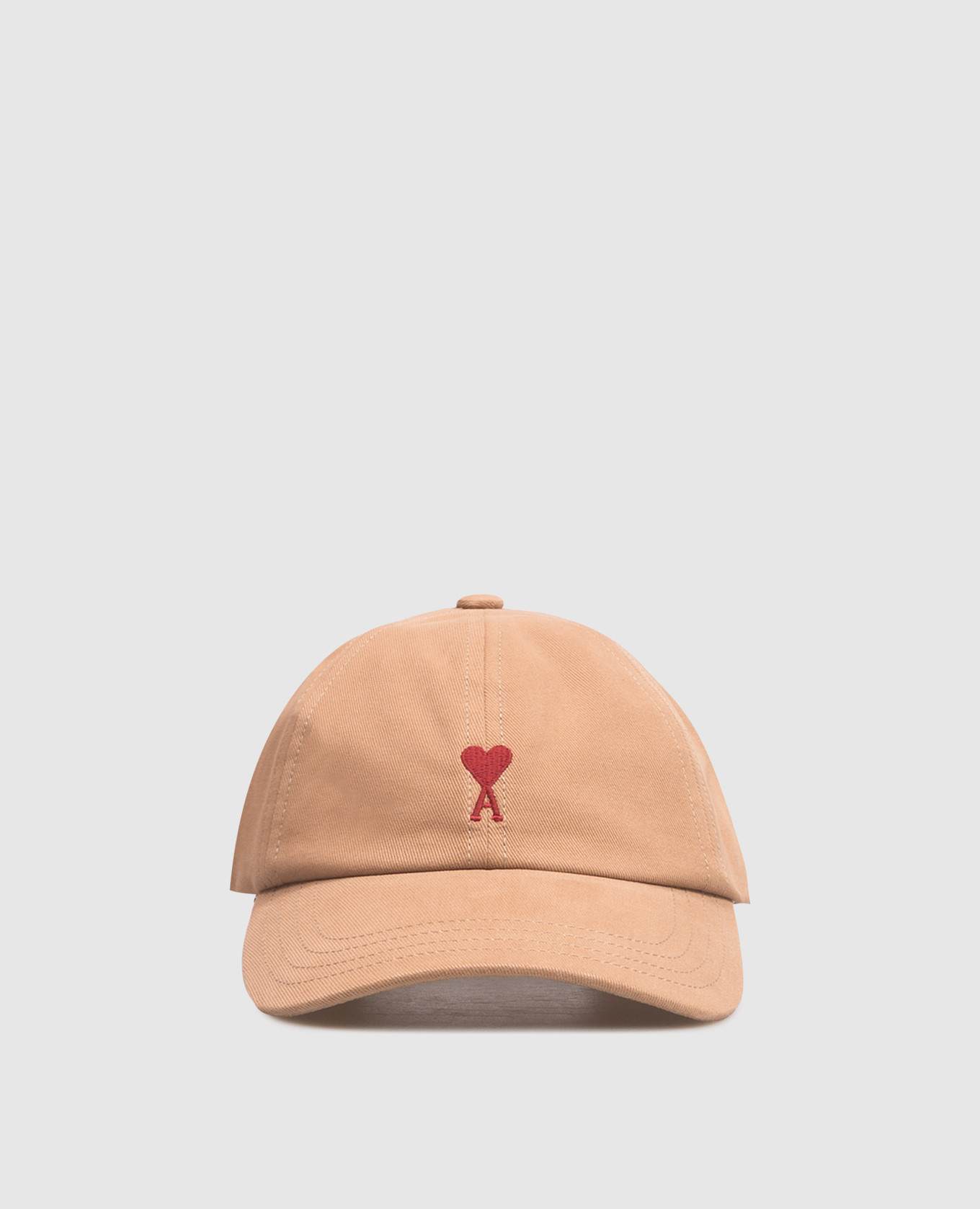 Children's brown cap with embroidery
