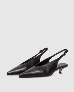 Aeyde Camila black leather slingbacks PU0666001001126
