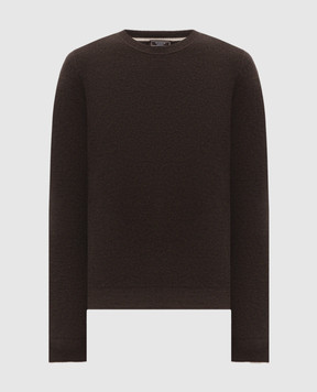 Peserico Brown wool and cashmere sweater R59548F12947E0
