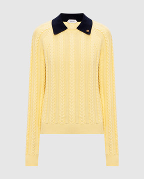 Versace Yellow sweater with polo collar 10257341A18332