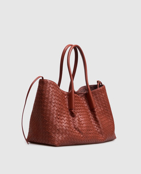 Bottega Veneta Terracotta Pinacoteca leather tote bag 817166V5AG1