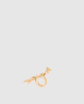 Reco Golden ring with textured image AN187