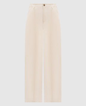 Woolrich Ivory linen pants CFWWTR2025FRUT3043