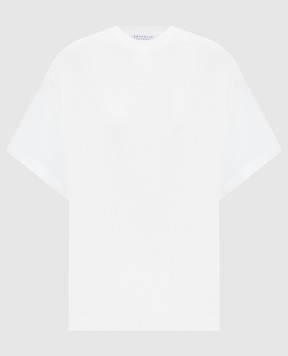 Brunello Cucinelli White knitted T-shirt M19259500