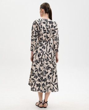 Max Mara Beige CAMINO print dress MXMCAMINO