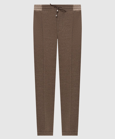 Brown wool pants