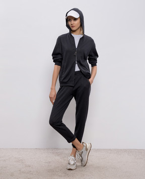 Brunello Cucinelli Gray sports jacket with silk MD828SB806