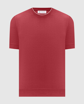 Brunello Cucinelli Burgundy T-shirt M29805200