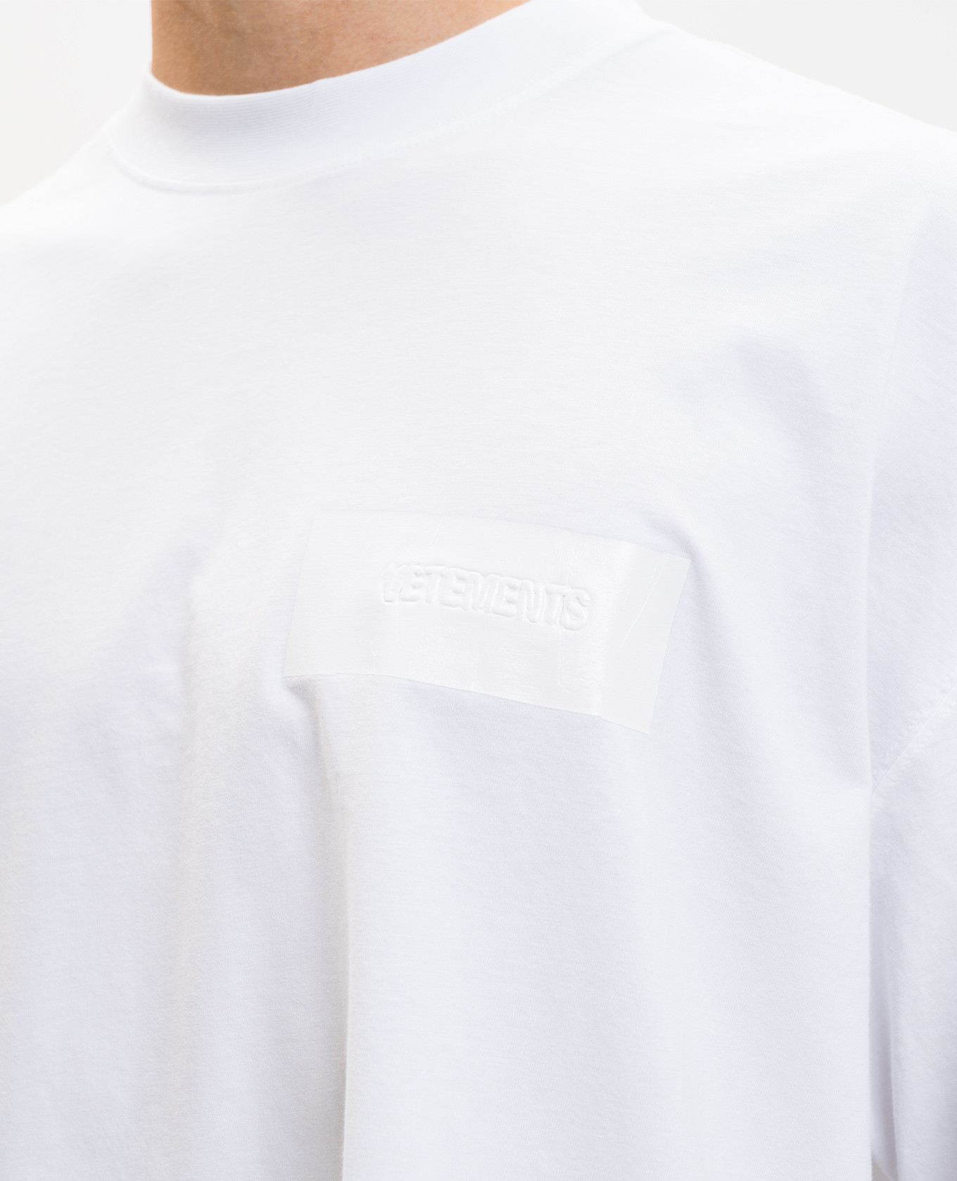

White T-shirt with logo print Vetements