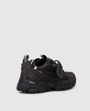Off-White Black Denim Be Right Back sneakers with logo OWIA289Z26DEN001