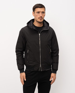 MooRER Black down jacket ONIRO ONIROSTP