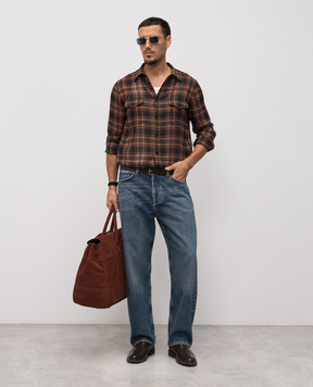 Saint Laurent Checked wool shirt 838723Y26ZA