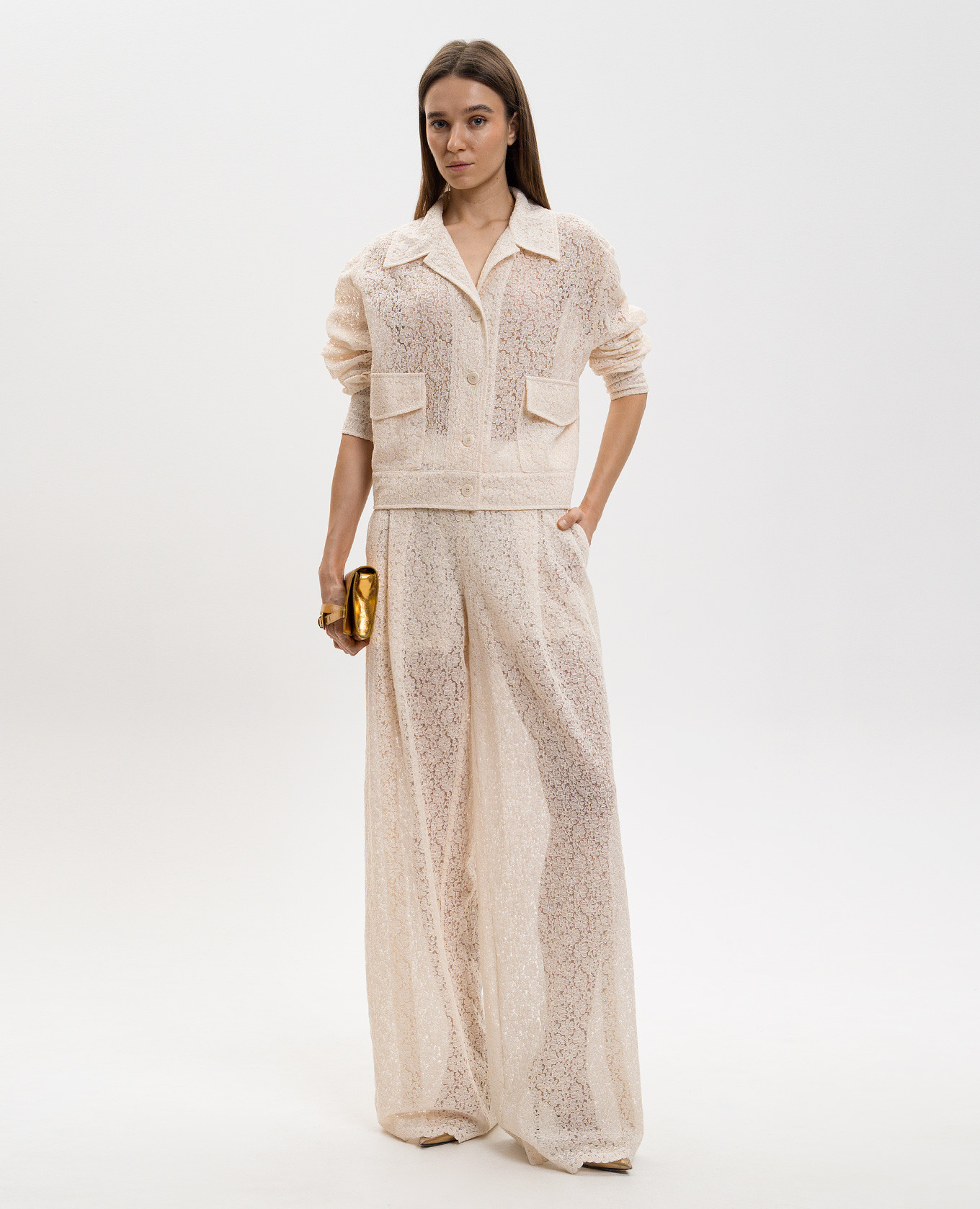 

Beige lace jacket Ermanno Scervino