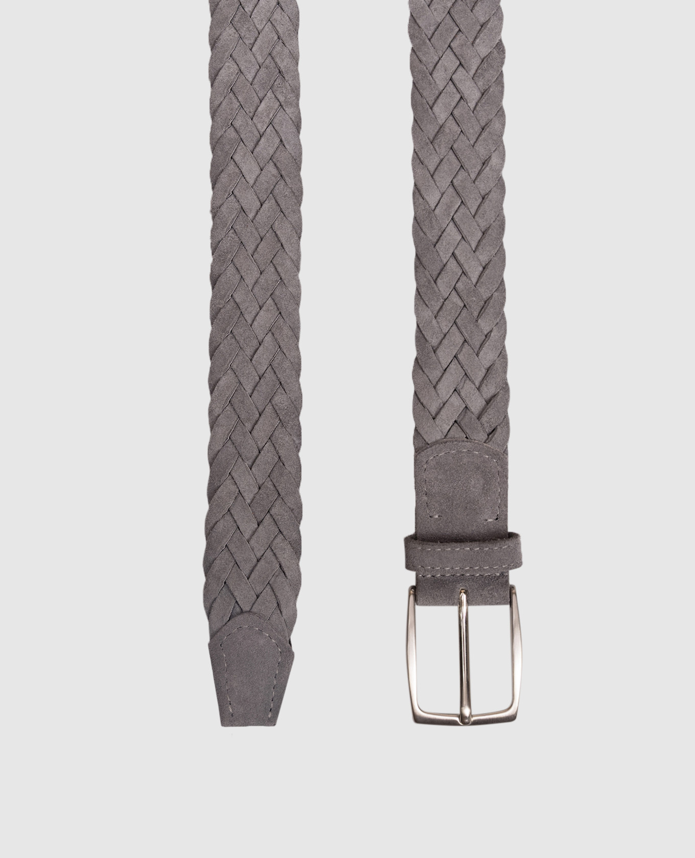 

Grey suede braided belt ISAIA