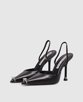 Alexander Wang Black leather slingbacks AKILITA 30326P006