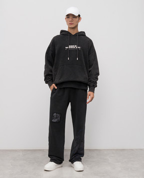 Off-White Gray Xerox Star hoodie 44MBB085F5F005