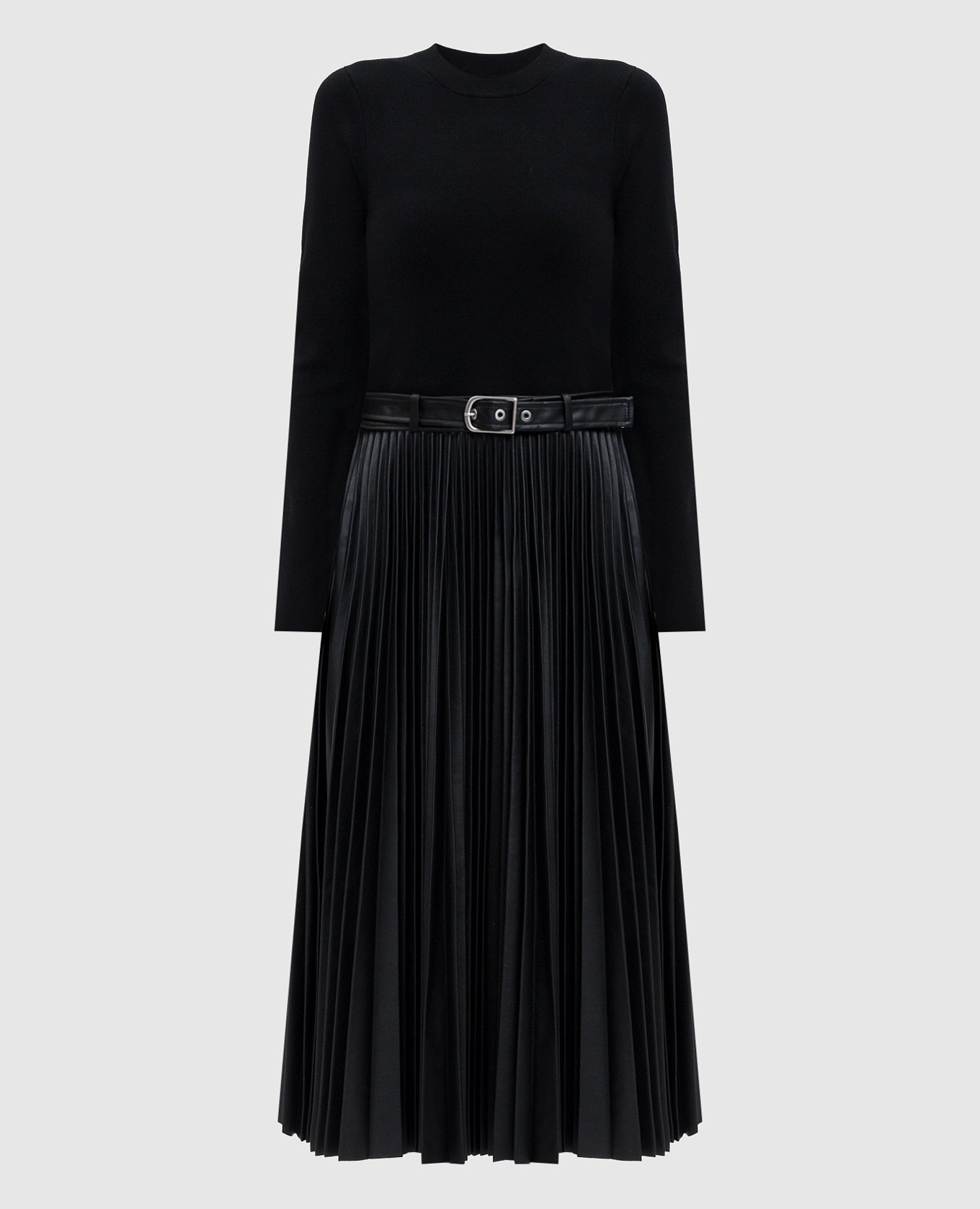 

Abilene black pleated midi dress Simkhai