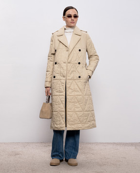 Mackage Mavis beige quilted trench coat MAVIS