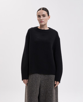 BOBOUTIC Black sweater with wool and cashmere 5142