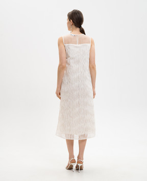 Peserico Ivory dress with figured appliques E0202803703