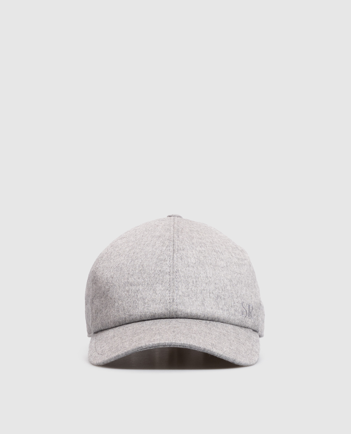 Gray cashmere cap