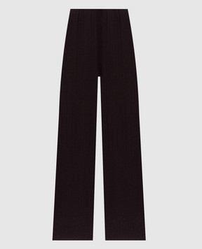 Agnona Burgundy cashmere, wool and silk pants K7100207V180Q