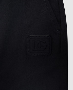 Dolce&Gabbana Children's blue wool pants L45P52FUZEM814