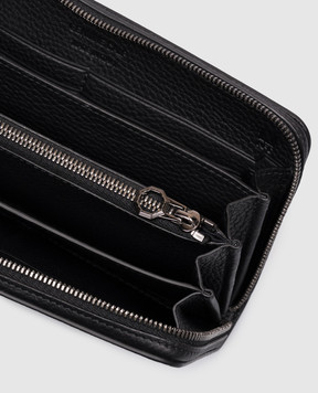 Stefano Ricci Black leather wallet with emblem PP440GURE