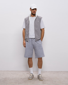Brunello Cucinelli Reversible vest with embroidered emblem MM49A7460F