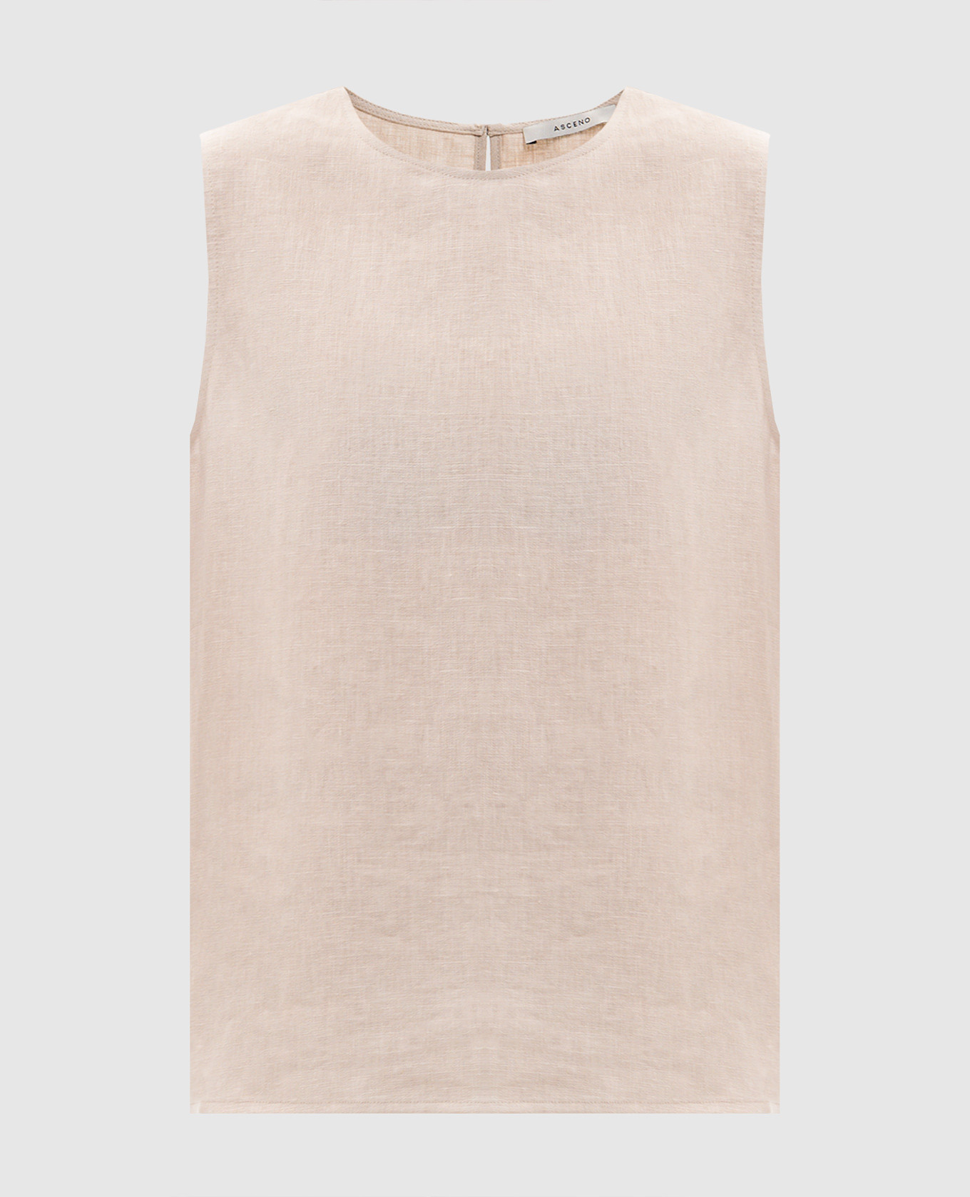 Beige Trento linen top