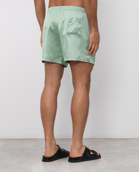 Dolce&Gabbana Green silk boxer briefs M3A12TON0EC