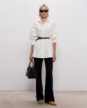 Twinset White shirt with belt 262LI2APP