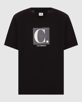 C.P. Company Black T-shirt with print MTS165A005100W