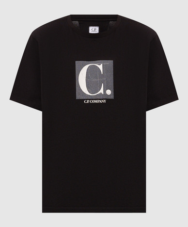 Black T-shirt with print