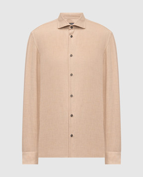 Peserico Beige cotton shirt R56042D06656