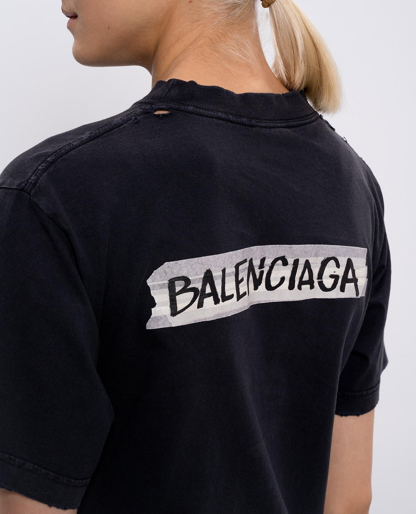 

Black Masking Tape T-shirt Balenciaga