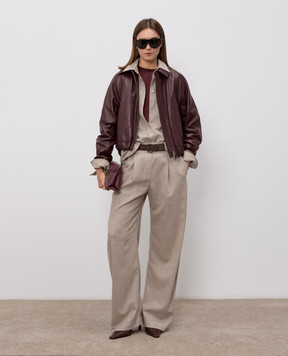 Brunello Cucinelli Beige wool pants MP550P9026