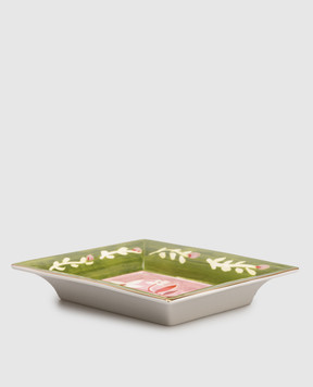 Bitossi Home White Flowers Porcelain Snack Plate FTB02002