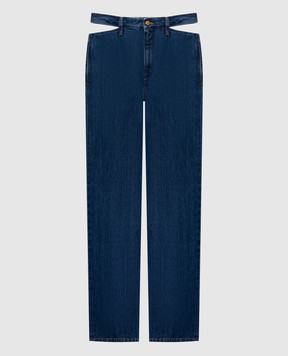 Jil Sander Blue jeans with figure-hugging cutouts J03KA0362J45324