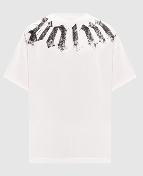 Palm Angels Ivory logo print T-shirt PMAA10DS26JER002
