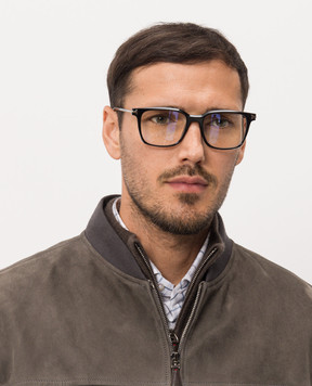 Tom Ford Black monogrammed eyeglass frame FT6124B