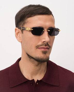 Balmain Arcade gold sunglasses BPS194A55