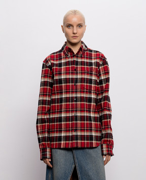 Ann Demeulemeester Wessel red checkered shirt B0014309FA751w