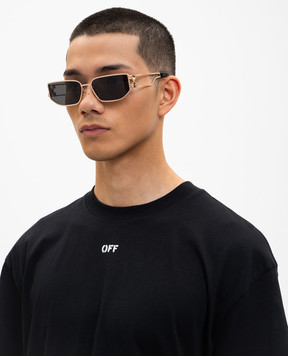 Off-White Allen gold-tone logo sunglasses OW1027760760