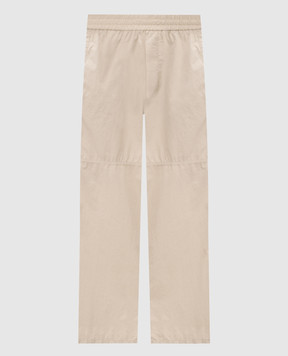 Iceberg Beige cargo pants with logo embroidery B1200032