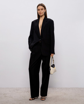 Toteme Black pants with wool 254WRB0289FB0026