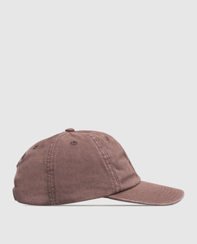The Attico Brown cap with embroidered emblem 260WAC00041CCC131EM
