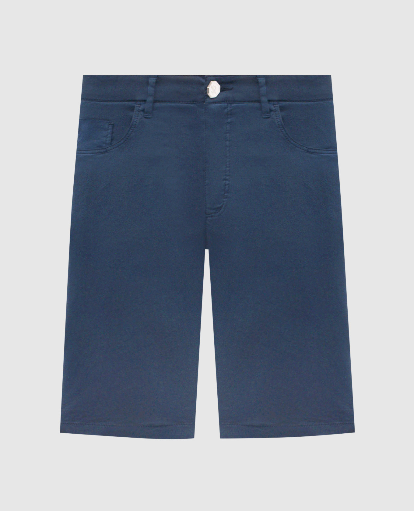

Blue shorts with embroidered monogram logo Stefano Ricci