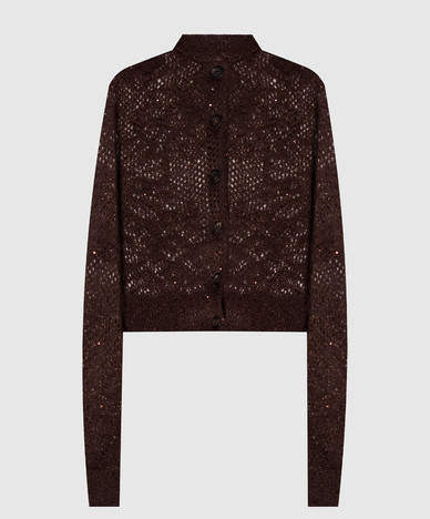 Gilet marron en laine
