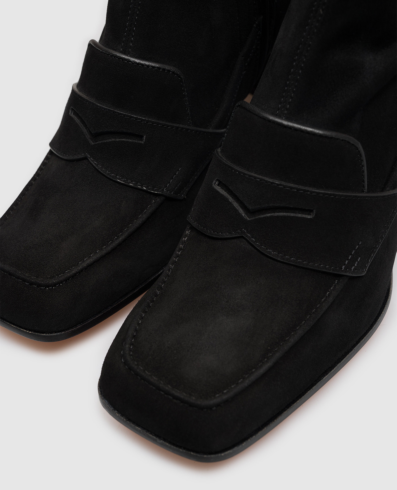 Black suede ankle boots Santoni 5
